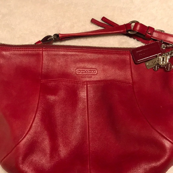 Coach Red Purse - Picture 4 of 5